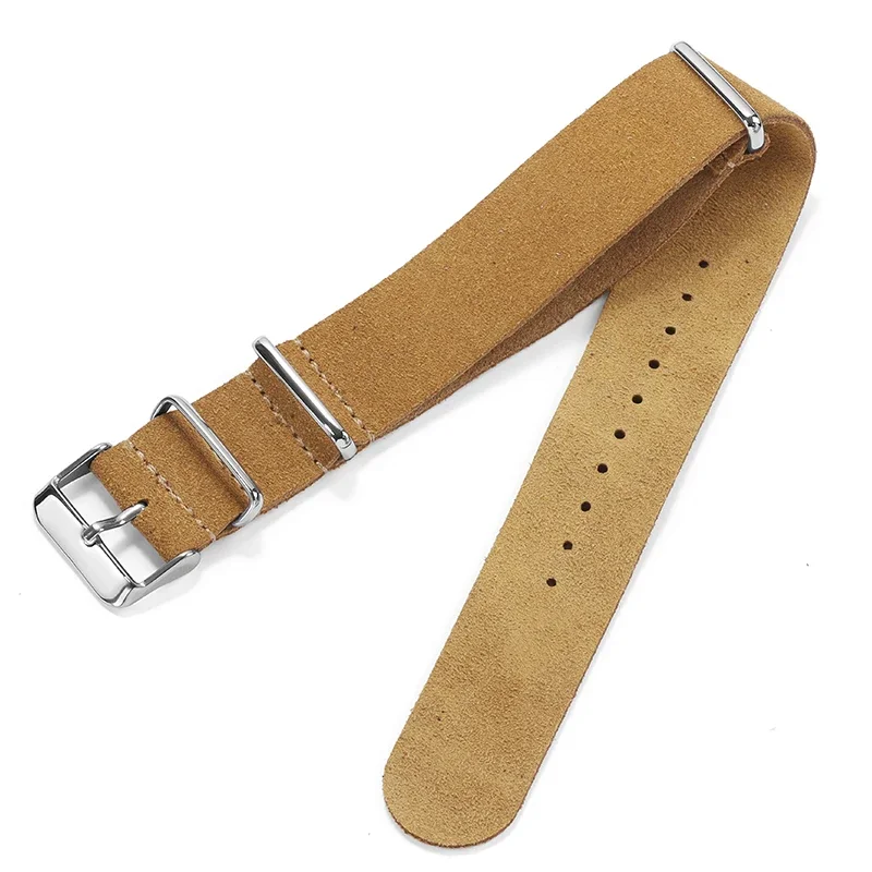 Universal Band for Seiko Watchbands Suede Leather Strap 22/20mm Bracelet for Rolex Watches Replacement Straps Watch Accessories