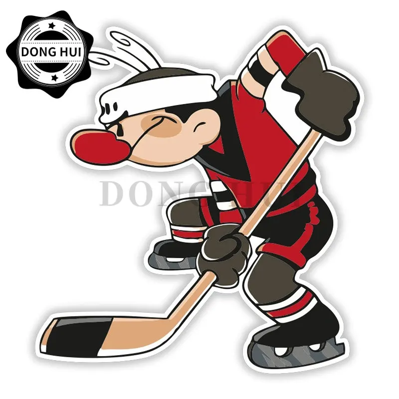 

Hockey Player Sticker Field Hockey Car Stickers Anime PVC Decorative Decal Waterproof Motorcycle Off Road Laptop