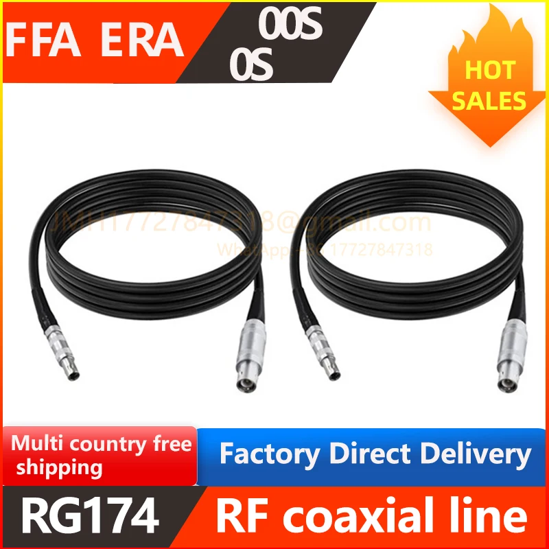 FFA 0S 00S with RG174 Cable C5, C6, C9 Connectors Suitable for Ultrasonic Flaw Detector Connectors Coaxial Wire Terminals