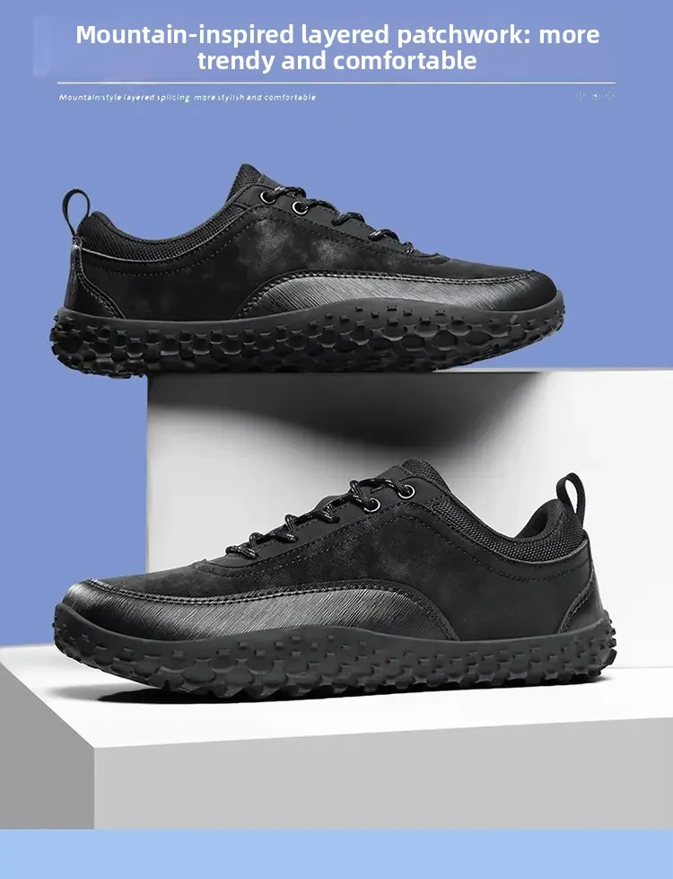 

2025 Новые уличные походные туфли большого размера для пар, кожаная обувь, широкие альпинистские туфли, кроссовки, женские и мужские кроссовки