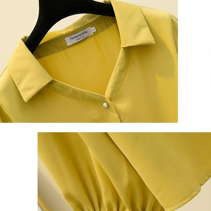Spring Autumn New POLO Collar Fashion Long Sleeve Shirt Women High Street Casual Loose Button Cardigan Elegant All-match Tops