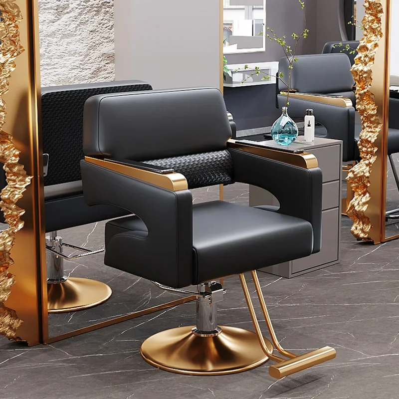 Professional Modern Barber Chair Luxury Hair Salon Lift Rotate Salon Chair Footrest Beauty Chaise De Coiffure Salon Furniture