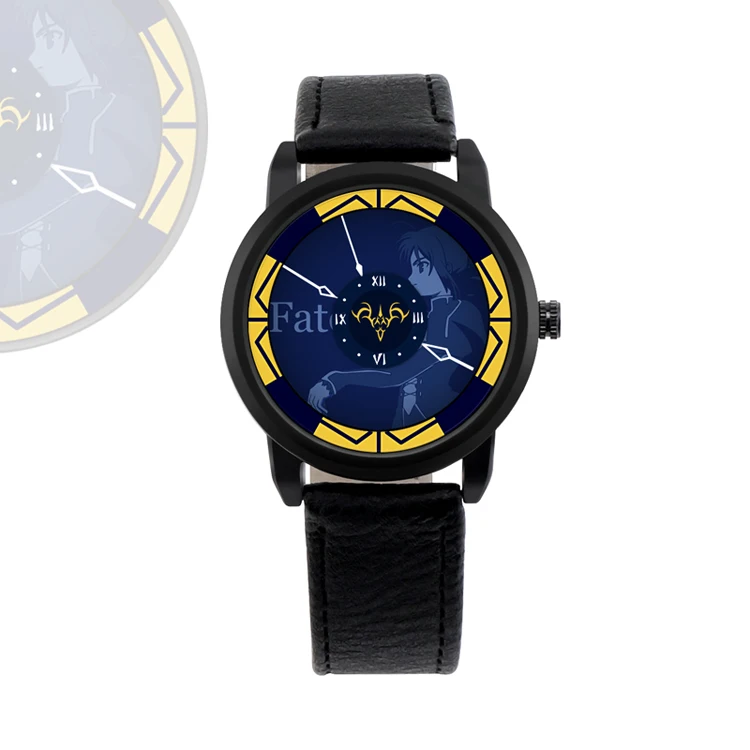 Brdwn OW Hanzo Fate Saber Cosplay Back Stitch Wrist Watch Prop