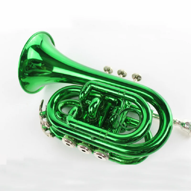 Pocket Green Palm Instrument for Beginner, Western Wind Instrument, B Flat, Manufacturers, Wholesale