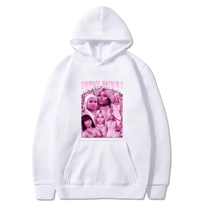 Sweat à capuche à manches longues pour hommes et femmes, sweat-shirt unisexe, streetwear décontracté, sourire, mode hip hop, Nicki Minaj, Pink friday 2, fouling, 2024