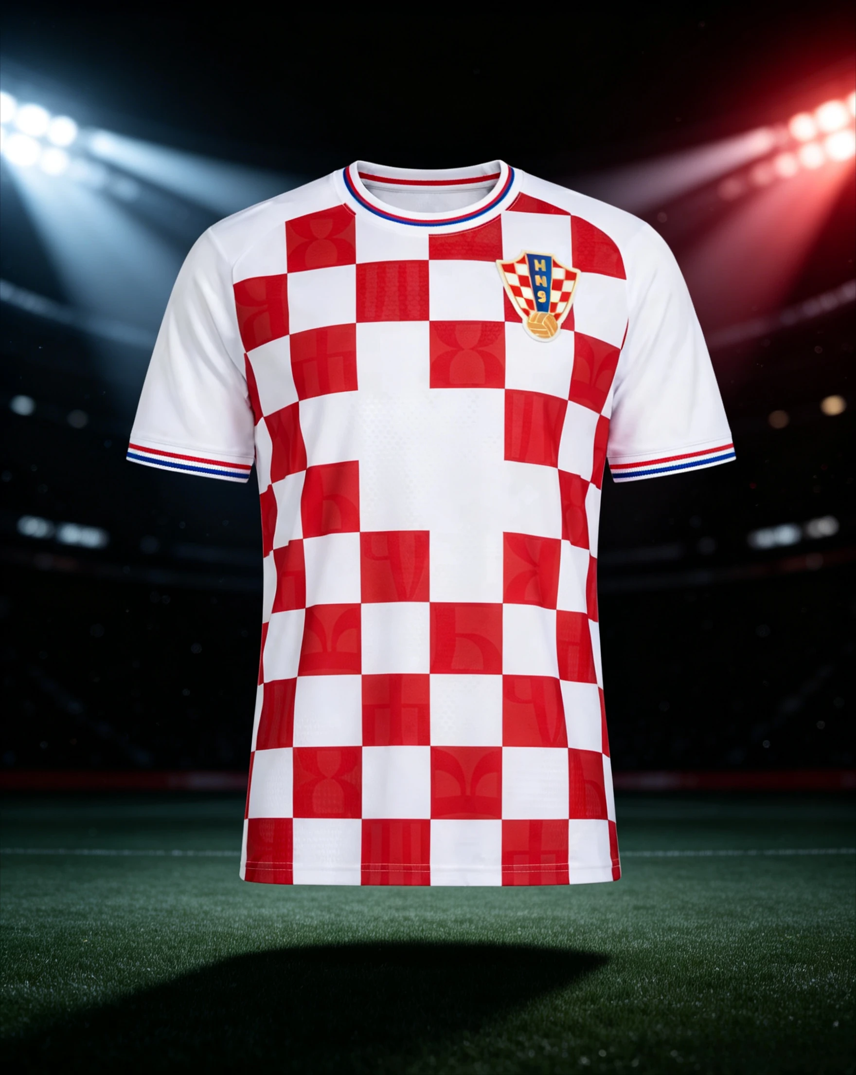 Croatia 2026-2027 Home Football Jersey Red White Checkered Men Short Sleeve Crew Neck Soccer Shirt Casual Wear