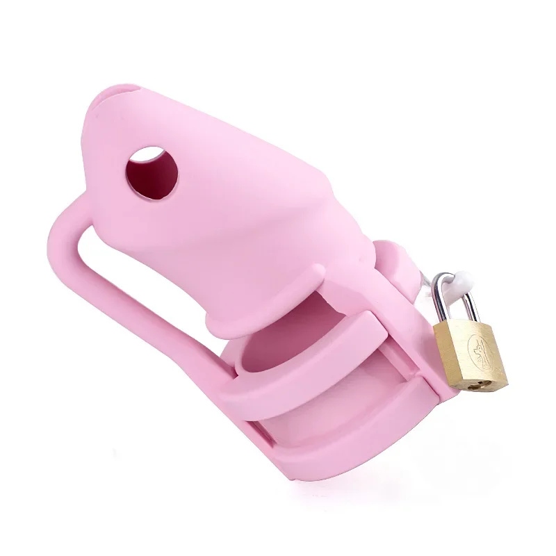 Chastity Cage Penis Ring Silicone Male Chastity Device Penis Cage with 3 Size Lock Ring Gay Bondage Slave Chastity Sexy Toys 18+