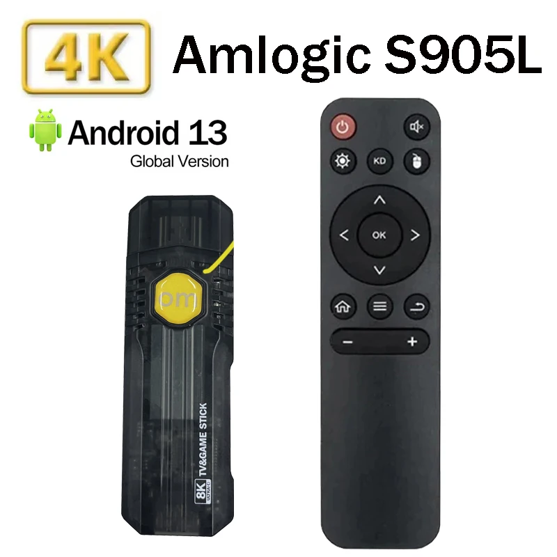 Q96 OM Stick Android 13 Amlogic S905 Smart TV Stick PK MX10 F3 HDR10 HD 4K WiFi 4G Медиаплеер iptv