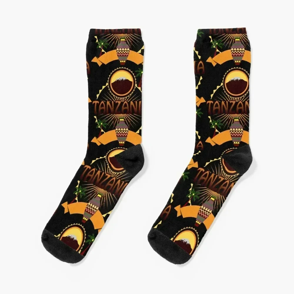 Tanzania country Socks cute bright garter Socks Women Men's