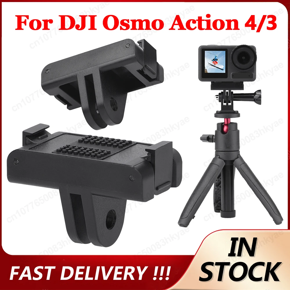 Câmera Magnetic Fork Adapter, Quick Release Adapter, Extension Mount Base para DJI Osmo Action 4 3