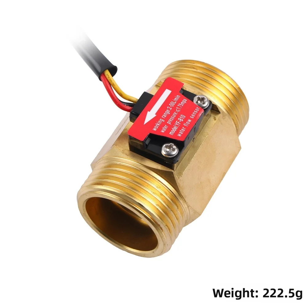1 inch Hall Effect For Water Flow Sensor for For Water Heater Copper Body 1.75MPa Pressure Rating with G1 Thread