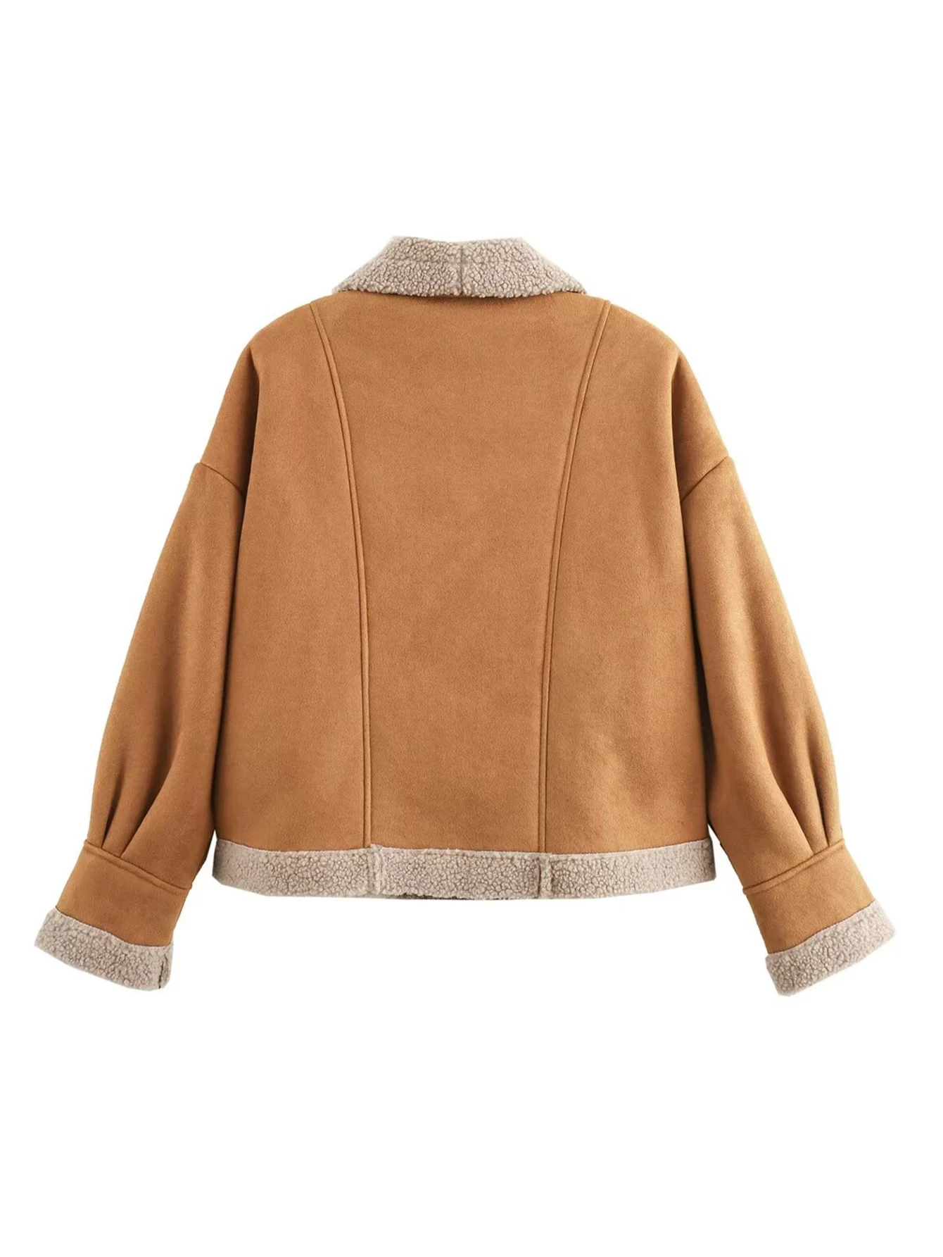 معاطف نسائية فضفاضة بجيوب واحدة الصدر سترات نسائية أنيقة غير رسمية بأكمام طويلة ورقبة على شكل حرف v موضة جديدة للخريف ملابس خارجية