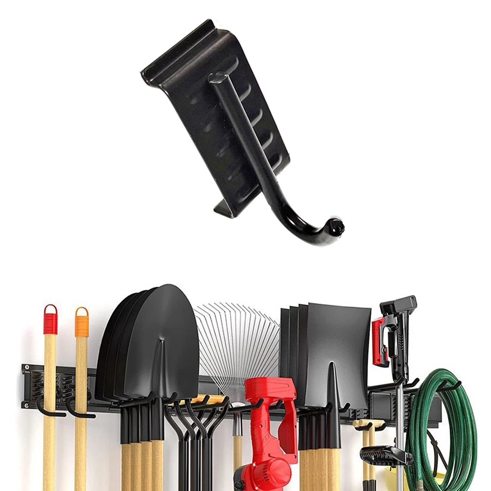 1pc Garage Tool Organizer Wall Mount Hooks Heavy-Duty Adjustable Hooks Storage Rack Garage Organization Garden Tool Storage Rack