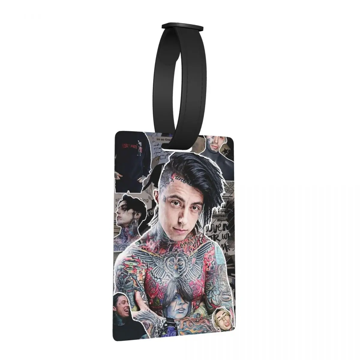 

Ronnie Radke фотоколлаж высокого качества багажные бирки чемодан путешествия милый багаж посадочная бирка держатель этикетки ID имя адрес