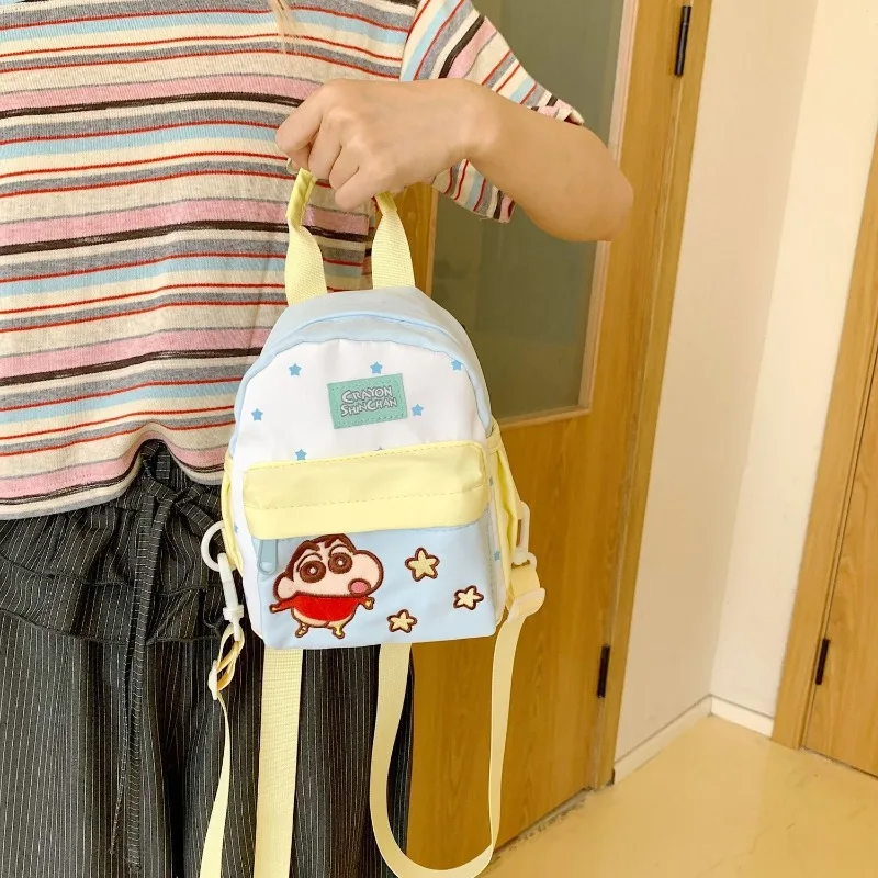 

Crayon Shin Chan Schoolbag Cute Cartoon Embroidery Pattern Backpack New Fashion Delicate Personality High-capacity Backpack