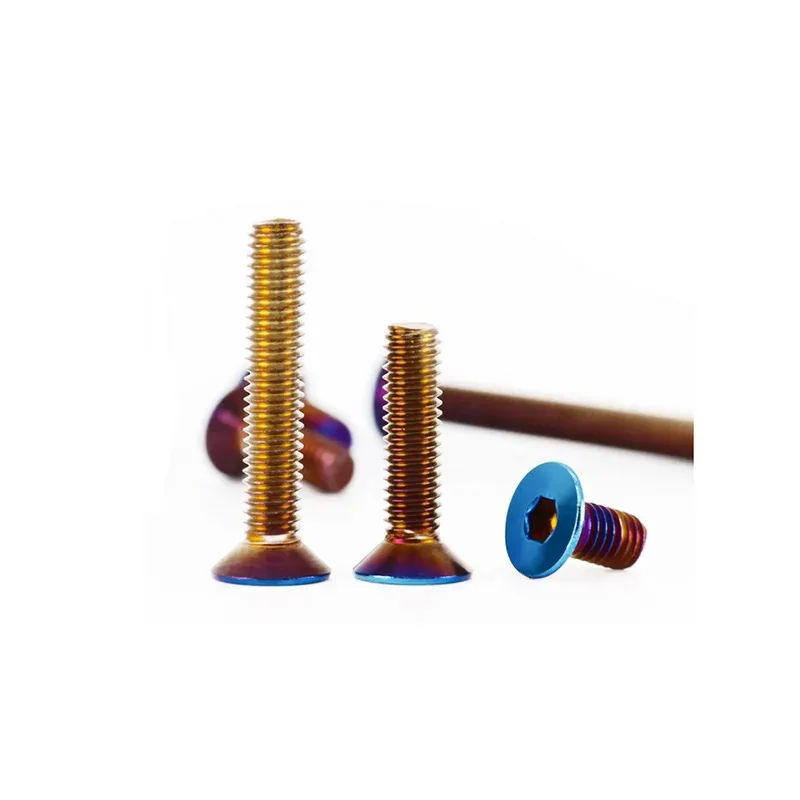 

Colored Bolt Stainless Steel Countersunk Steering Wheel Screw Titanium Blue