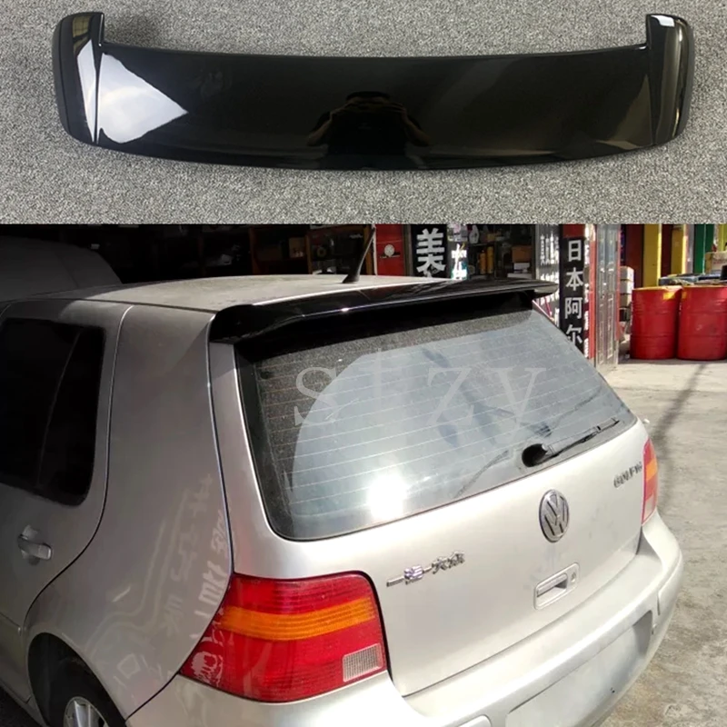 1998-2004 ABS Unpainted Grey Back Windshield Spoiler For Volkswage VW Golf 4 IV MK4 Standard and R32