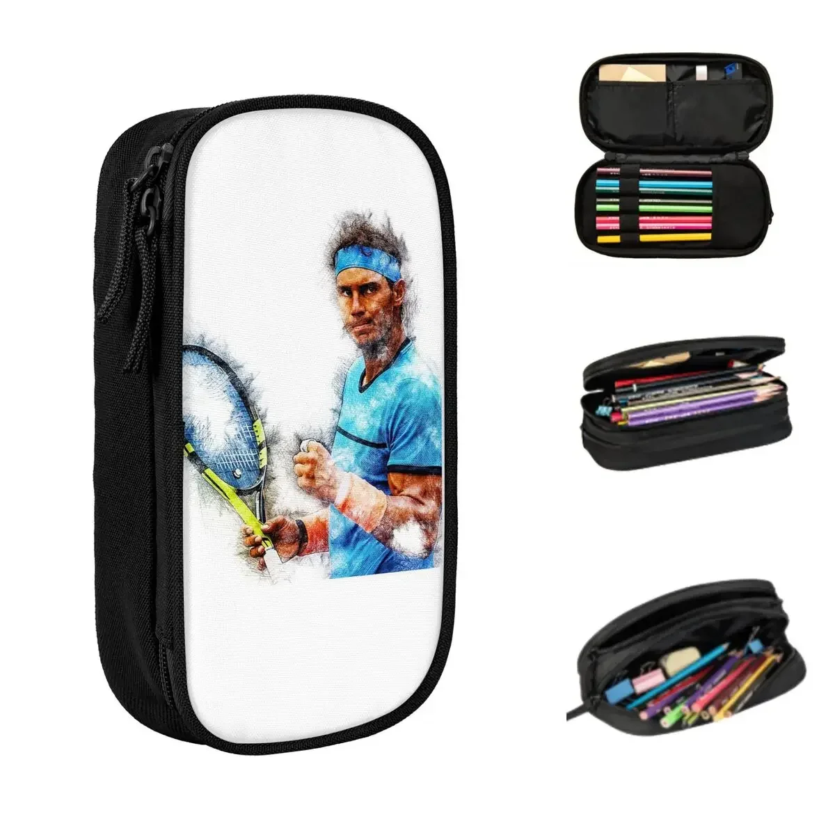 

Пеналы Рафаэля Надаля, большая вместительная сумка для ручек, коробка для ручек, пенал для мальчиков и девочек, студентов, канцелярские принадлежности, школьный офис