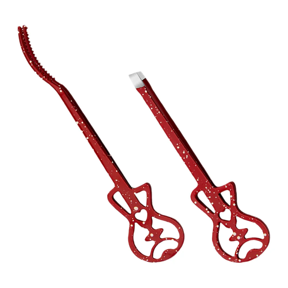 

2Pcs Eyelash Tweezers Stainless Steel Lash Extension Tools False Lash Applicator Precision Tweezers for Eyebrow Facial Hair