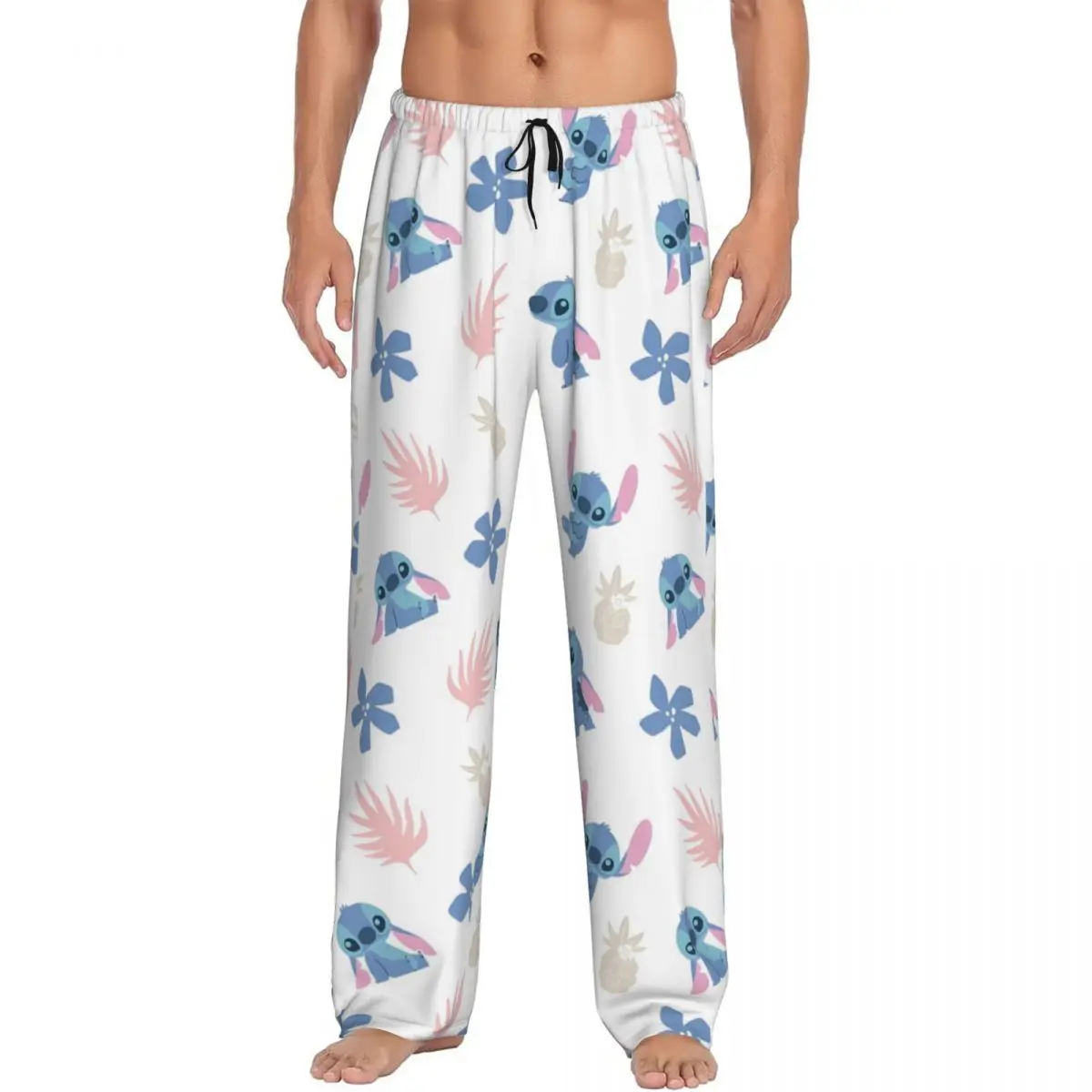 

Пижамные штаны на заказ для мужчин, научная фантастика, одежда для сна на шнурке, низ с карманами