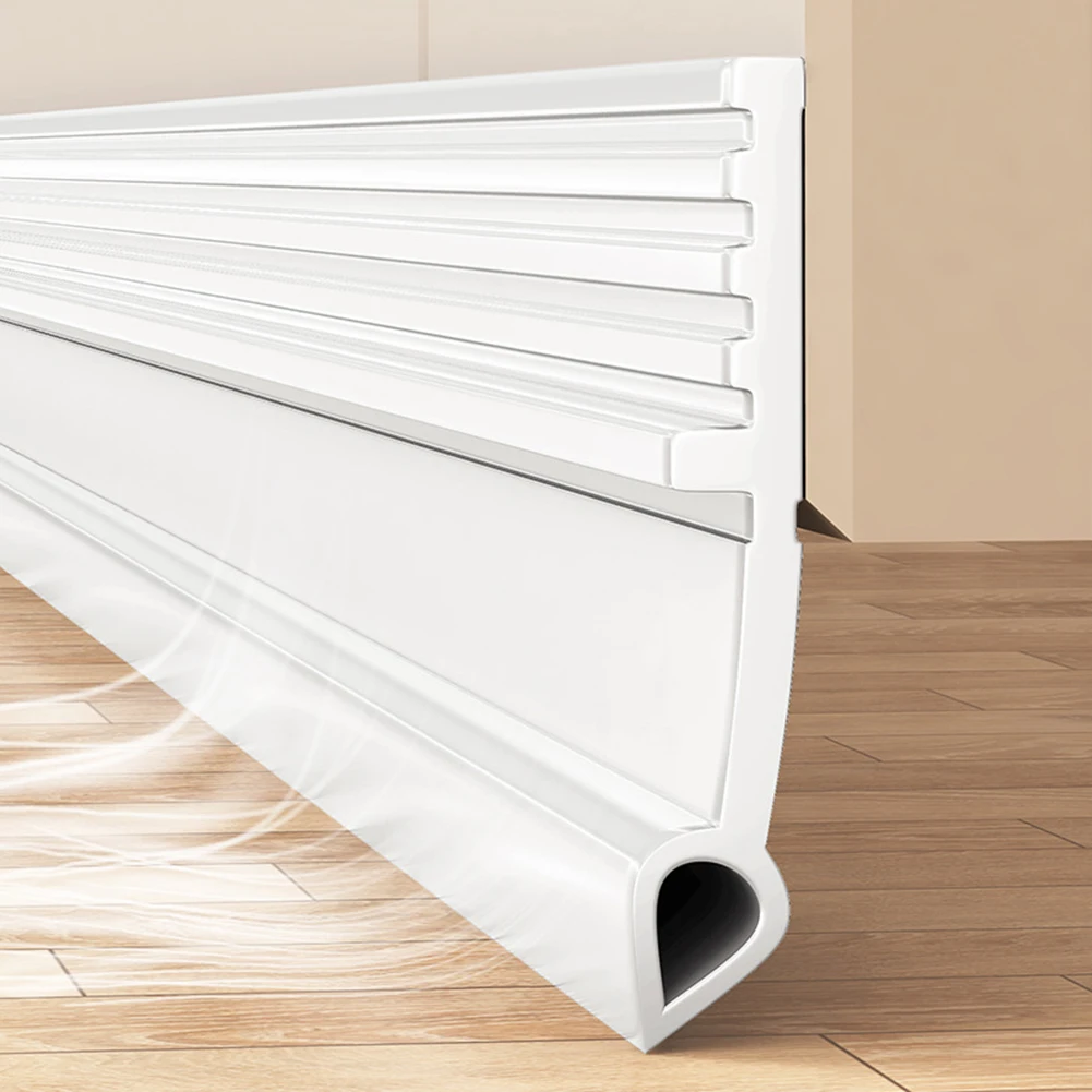 

Door Bottom Sealing Strip Weather Window Windproof Air Leakage Strip Lower Windshield Strip Door Seam Soundproof Dustproof Tape