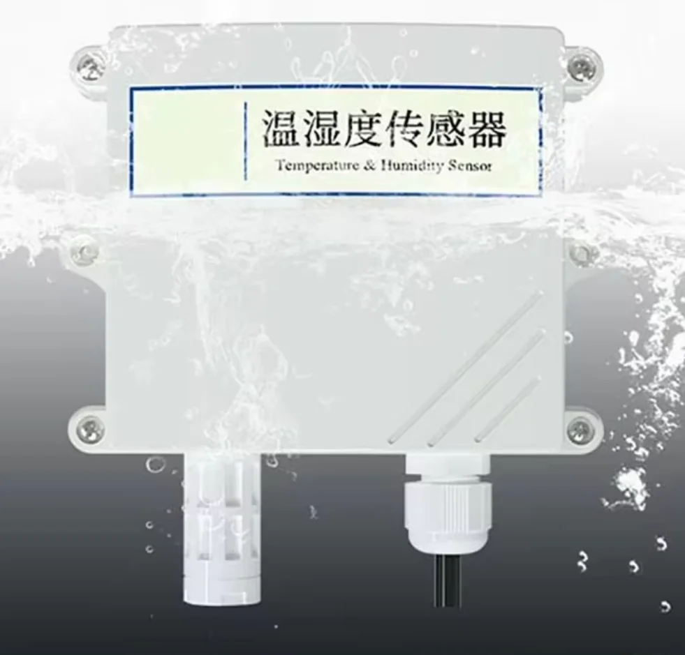 0-5V, 0-10V4-20mA 3 in 1 Temperature and Humidity Sensor Transmitter, Rainfall Simulation High-precision Industrial Sensor