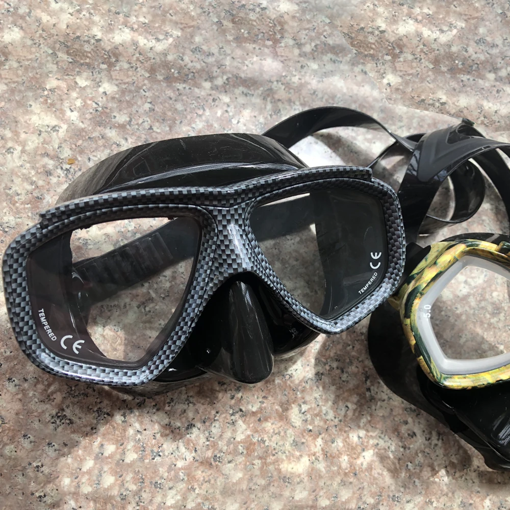Myopia Scuba Diving Mask Snakeskin Anti Fog for Spearfishing Gear Swimming Masks Googles Nearsighted Lenses Short-Sighted