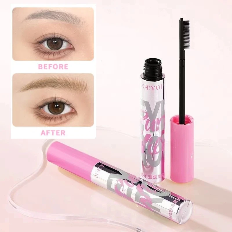 NEIYOU Eyebrow Tint Sweatproof Long-lasting Non-fading Wild Eyebrows Light Brown Styling Gel Eyebrow Staining Cream Makeup