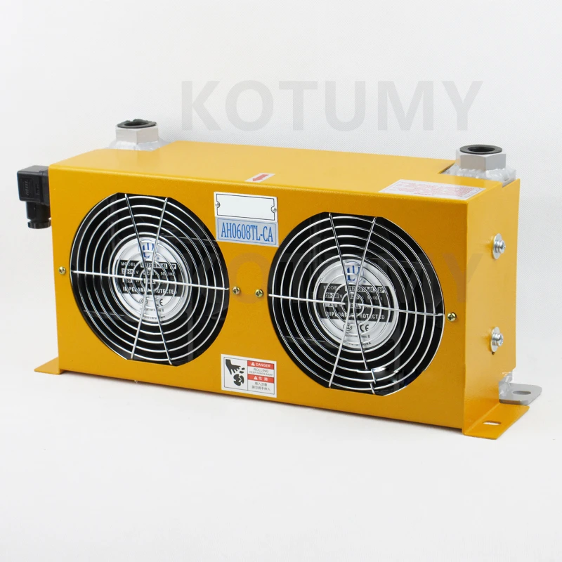 60L/min Hydraulic Air Cooler AH0608TL-CA Air-Cooled Oil Radiator Double Fans Air Cooling Oil Cooling Machine