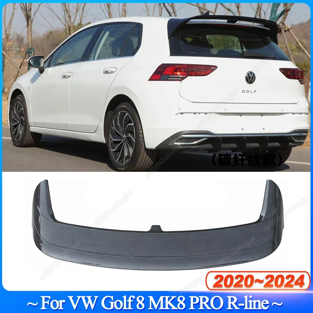Dla VW Golf 8 MK8 PRO R-line CS ClubSport Style Car Rear Trunk Boot Spoiler Wing Roof Spoiler Wing Bodykits Tuning 2020-2024