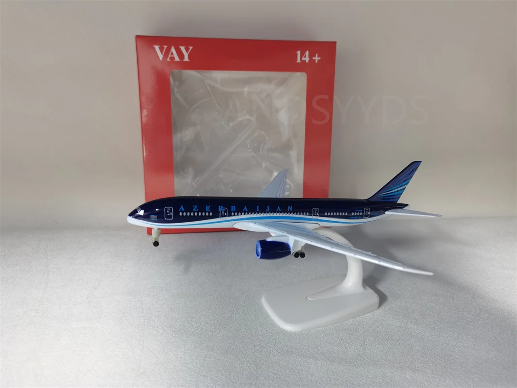 NEW B787 Air Azerbaijan Airlines Scale 1:400 Metal Replica Plane Model  Simulation Passenger Aircraft Plane for Collections and