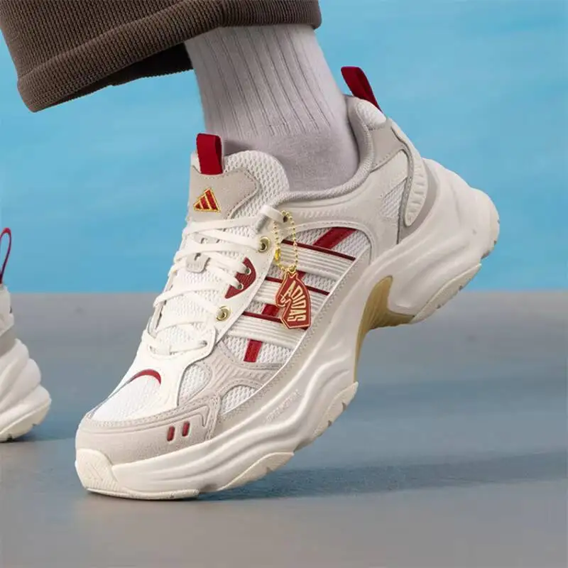 Popular Adidas  Cream Red Mesh Chunky Dad Shoes  Dreamstrike Cushion Platform Casual Sneakers Women Men KI1846