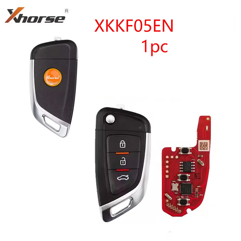

1PC XHORSE XKKF05EN Remote Folding Key Universal Flip D.F Styple update verison of XKKF02EN Work for MAX Pro VVDI2