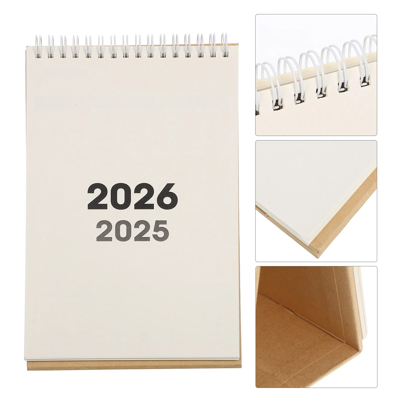1 مجموعة أنيقة الدائمة أجندة مكتبية /رزنامة مكتبية 2025-2026 تخطيط شهري المحمولة المنظم لمكتب المنزل استخدام صغير أجندة مكتبية /رزنامة مكتبية صغيرة