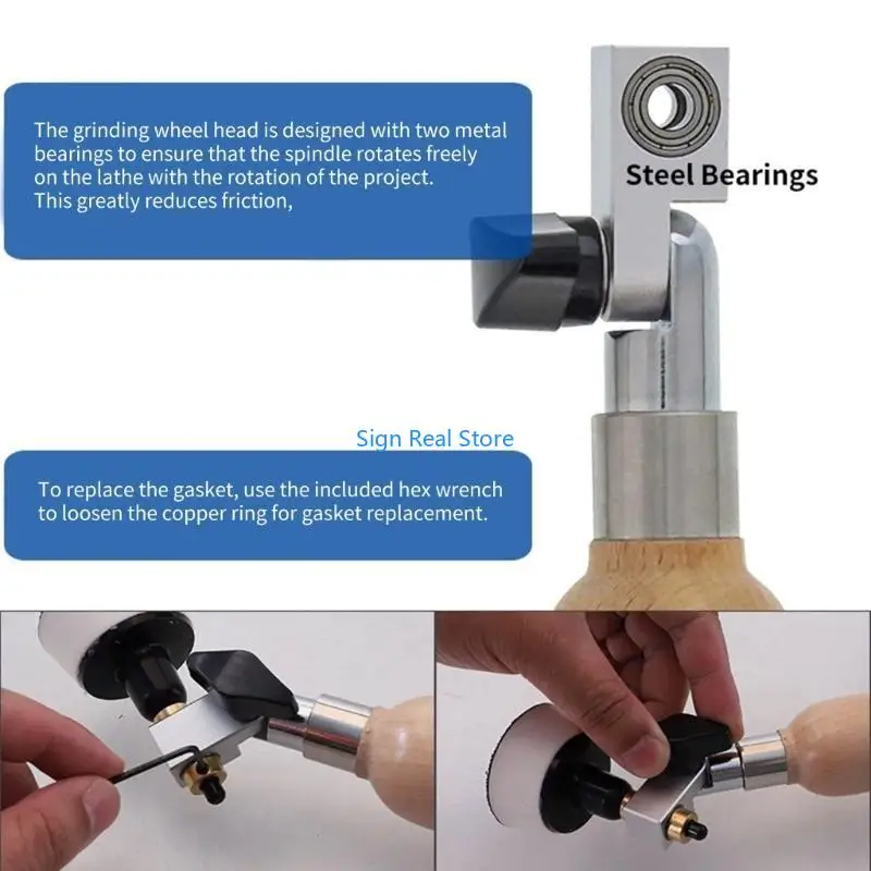 Towla Lixar Lixing Tool para trabalhar com gancho 2 polegadas Landing Polishing bloco longa alça 41xb