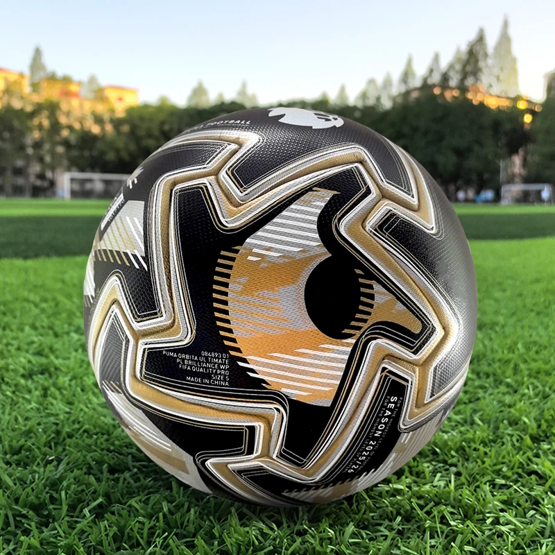 

2025 сезон, стандартный футбольный мяч, размер 5, мягкий ПУ, высокое качество, профессиональный матч, тренировочный бесшовный футбольный мяч, дешевая цена