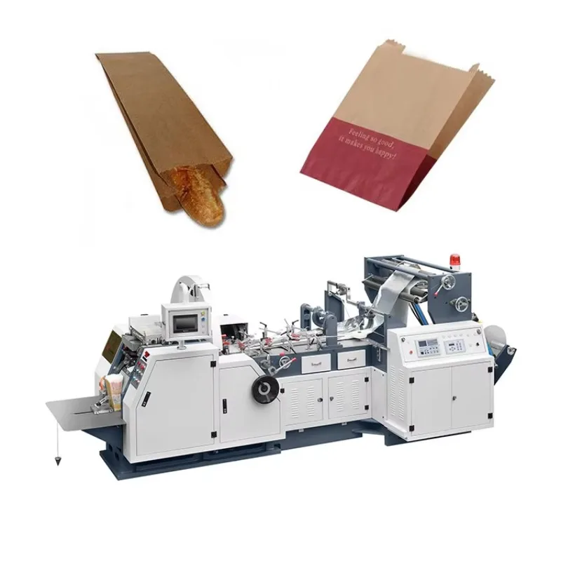 Fully Automatic V Bottom Kraft Paper Bag Machine Bread Tea Filter Food Bag Making 600pcs Min 380V CE Sale Support Custom