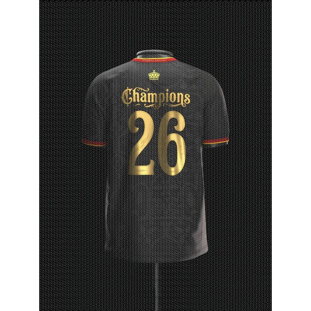 Warm Celebration of The Spanish Football Championship, Spanish Concept Jersey, Championship Style, 3D Printed Design