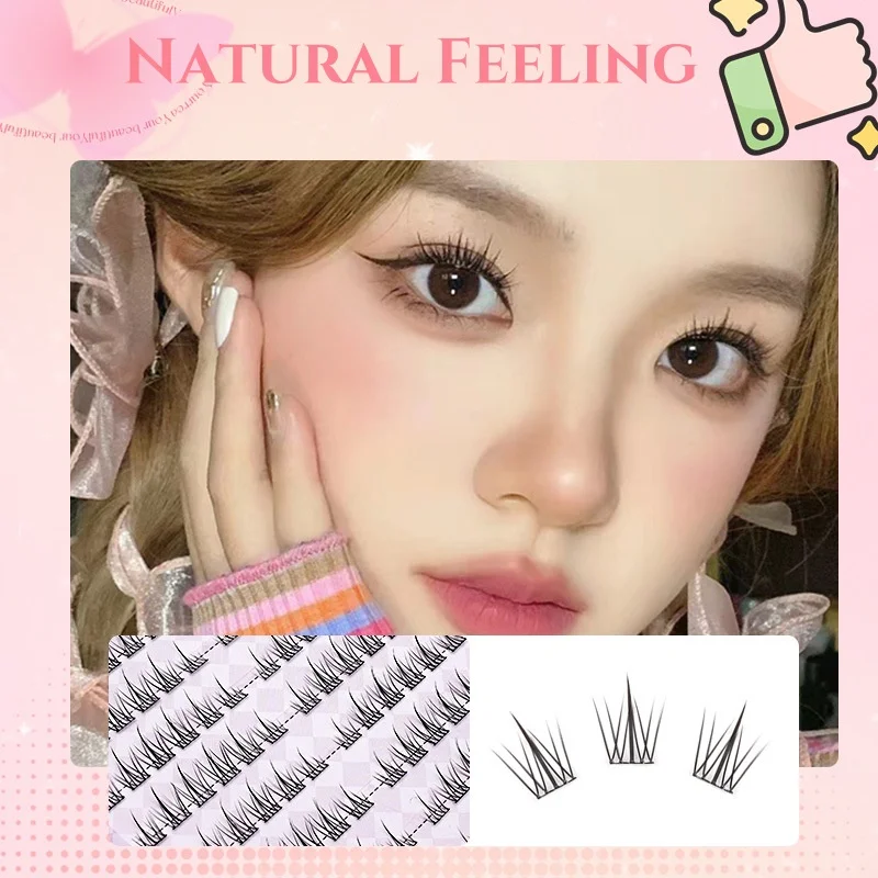 

MIAOJIE Cute Sweet Pre-Bond Technology пресс для ресниц без клея DIY ресницы самоклеящиеся реалистичные многоразовые ресницы