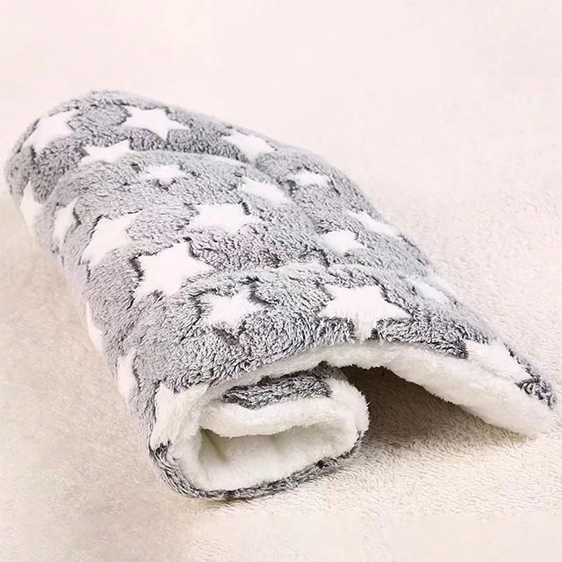 Blanket,Flannel Pad Pet Cozy Soothing Blanket for Anxiety and Stress,Cozy Cat Bed for Indoor Cats Calming Thick,Super Soft Pet M