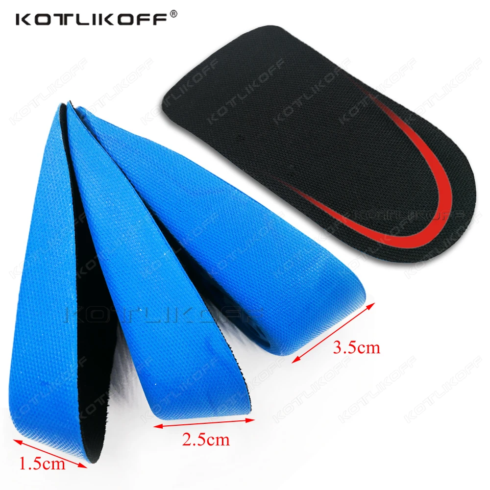 2-4cm Height Increase Insoles With Arch Support Heel Insert Heighten Half Insoles Heel Lifting Insert Heighten Half Insoles