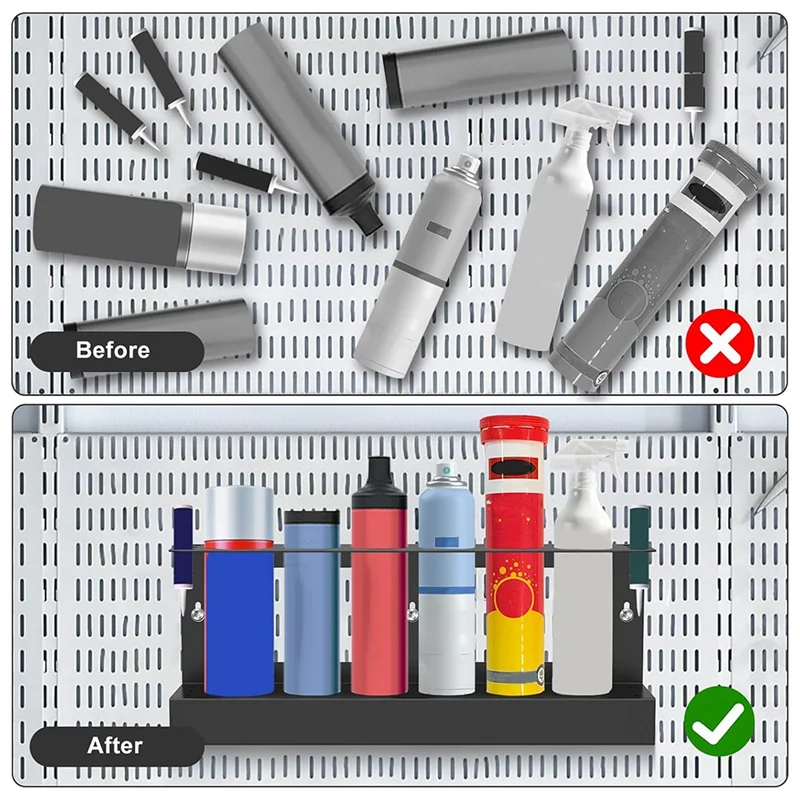 SYW-Caulking Tube Holder, Wall Mounted Caulk Tools Rack, Holds 6 Tubes Caulking Nozzle, Sealant Organizer Caulking Tube Rack