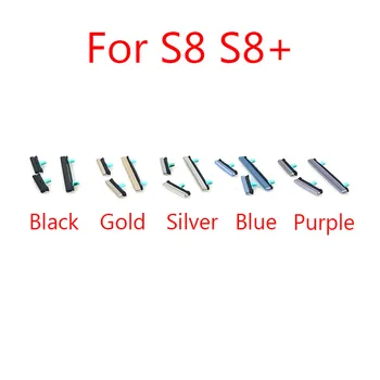 1 takım Güç Açma Kapama Anahtarı Ses Üst Aşağı Düğmesi Samsung Galaxy S8 G950 G950F/S8 Artı S8 Artı G955 G955F Yan Düğme Anahtarı