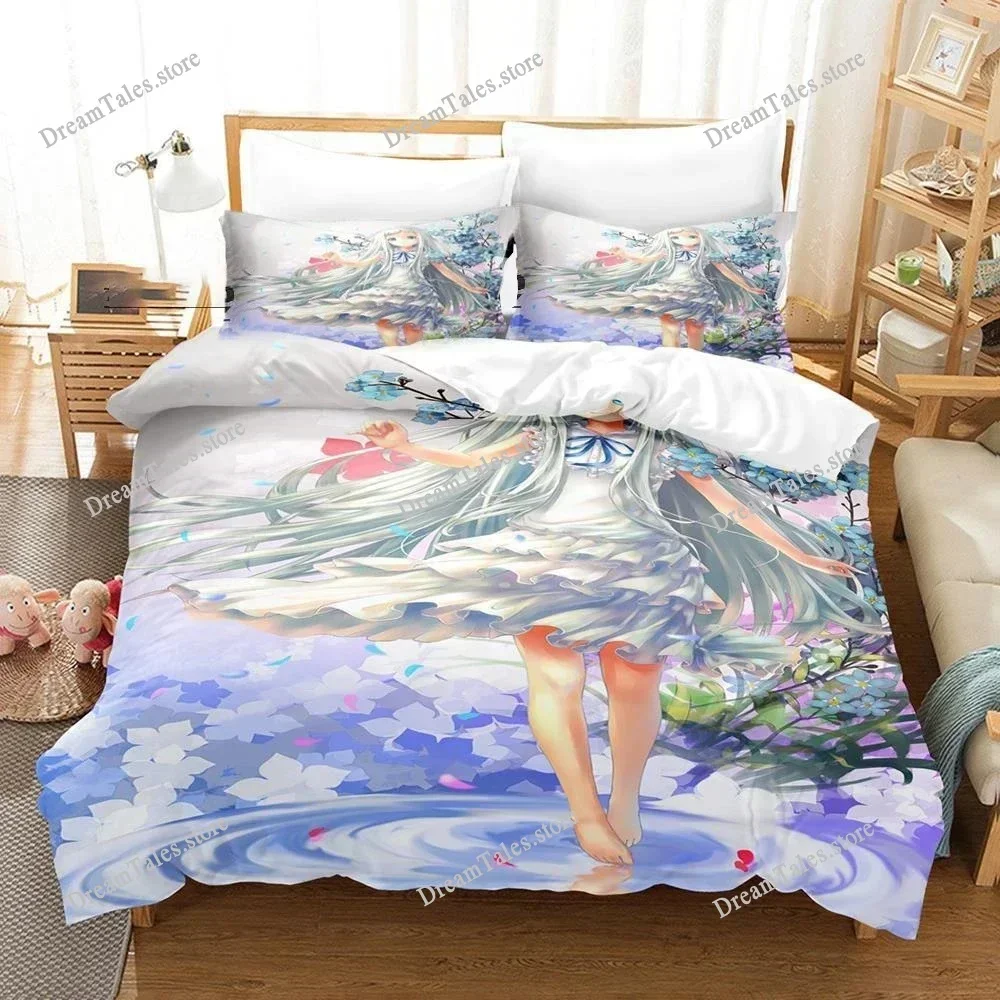 

Anime Anohana Honma Meiko Bedding Set Boys Girls Twin Queen Size Duvet Cover Pillowcase Bed Kids Adult Home Textileextile741