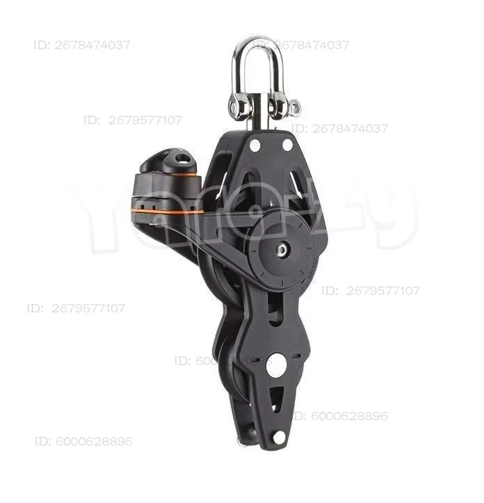 35Mm wheel diameter 8mm wire diameter single wheel buckle/clamp rope Marine bearing pulley BP-3522F