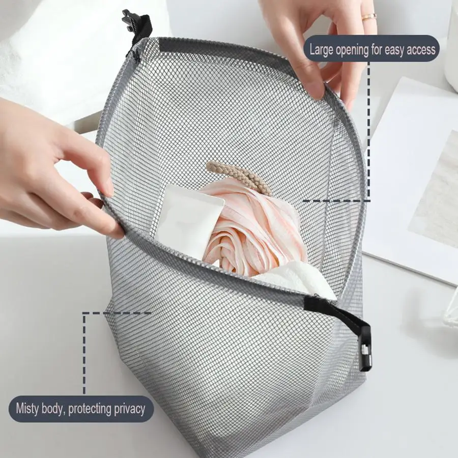 Borsa portatile per cosmetici impermeabile di grande capacità