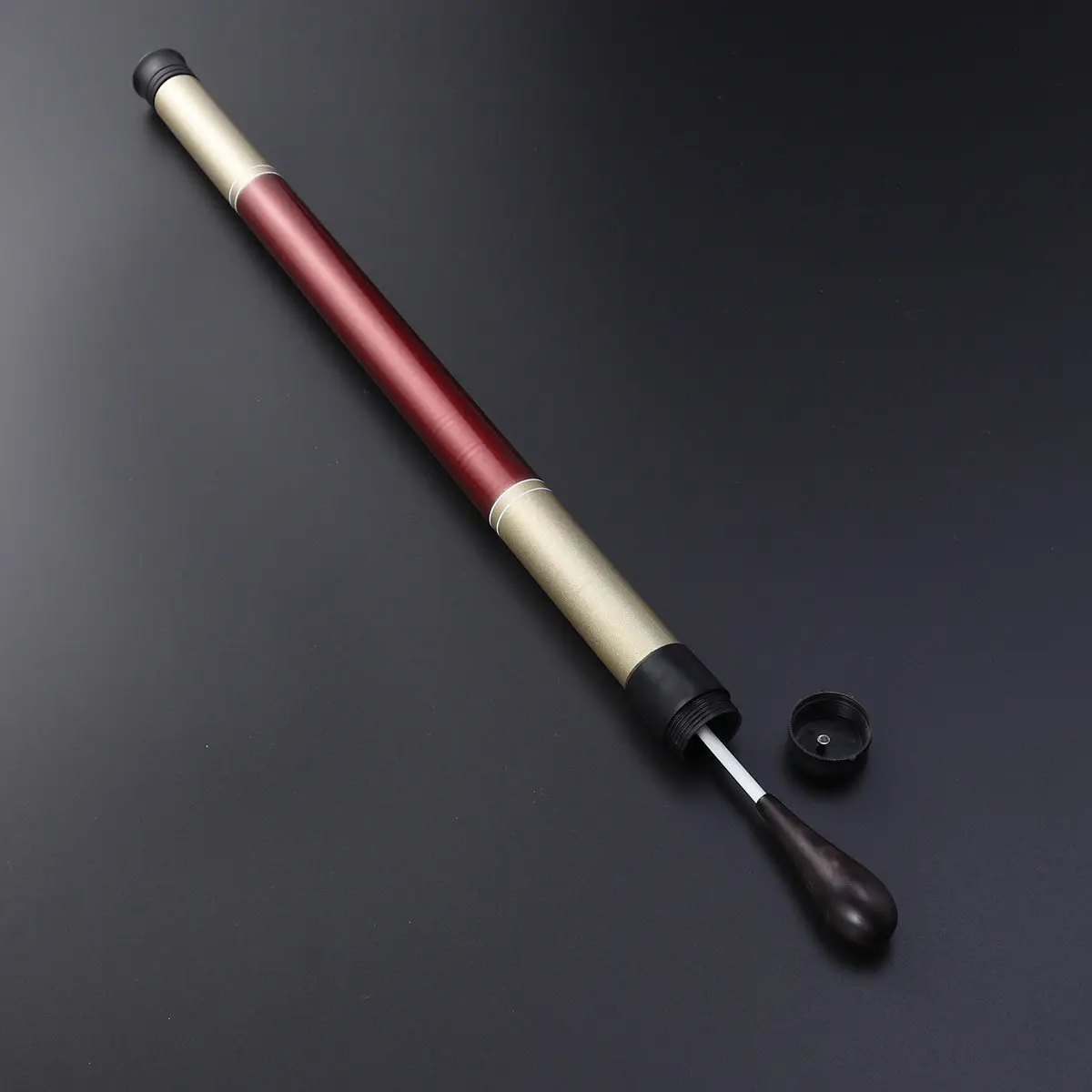 2Pcs Wooden Orchestra Conductor Baton Handcrafted Lightweight Balanced Music Teacher Student Conducting Gift Black Brown