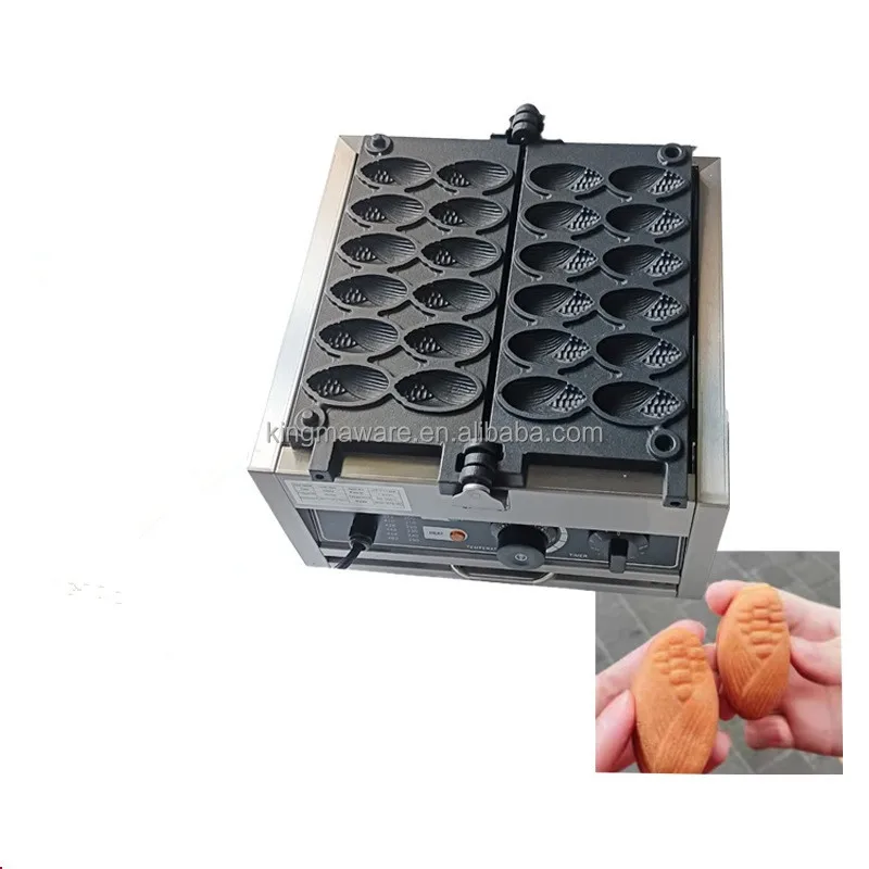 Máquina Elétrica de Waffle em Formato de Milho (Manju) para Café da Manhã em Hotéis, com Aço Inoxidável de Grau Alimentício para Uso Comercial