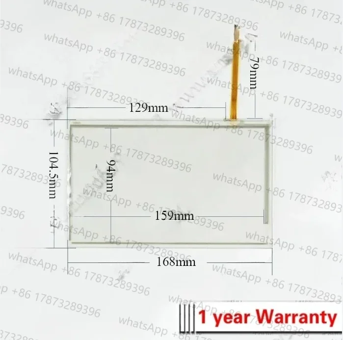 Touch Screen Panel Glass Digitizer for mcgsTpc TPC7062KT (TD) TPC7062TX TPC7062TI TPC7062TD ZB-226 ZB-226-V1 and Protective Film