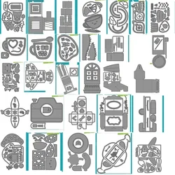 New Metal Cutting Dies and stamp For Scrapbooking Practice Hands-on DIY Album Decor Card Craft Dies